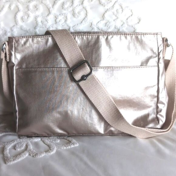 Kipling- New Angie Metallic Glow Crossbody Travel Bag NWOT - Picture 5 of 16